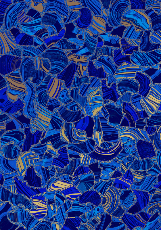 Azure Dragon vinyl liner sample