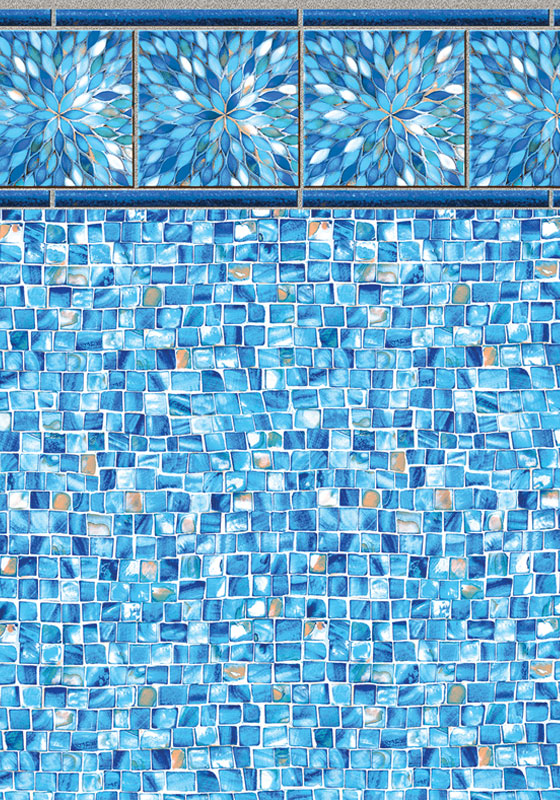 Topaz Burst vinyl liner sample